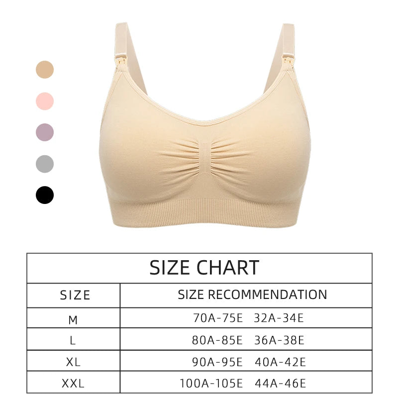 maternity bra High Quality Plus Size Nursing Bra Breathable Women Breastfeeding Underwear Seamless