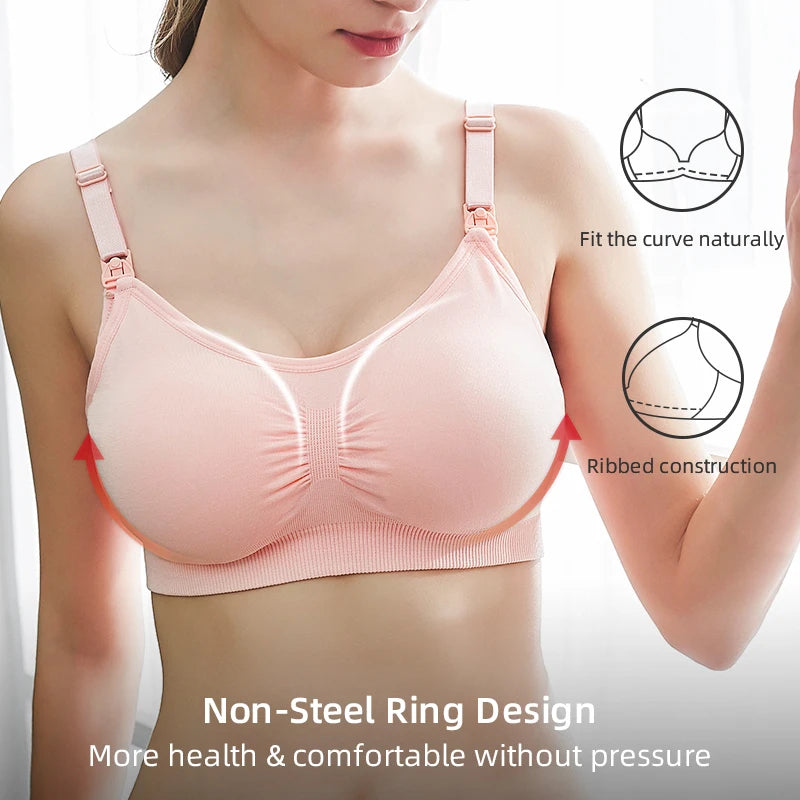 maternity bra High Quality Plus Size Nursing Bra Breathable Women Breastfeeding Underwear Seamless