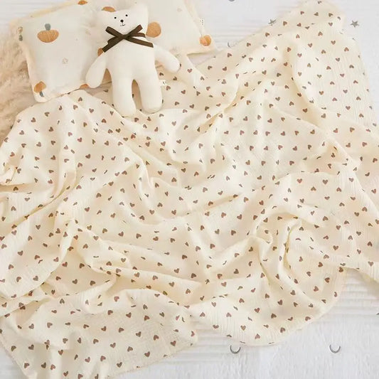 100% Cotton Muslin Baby Receiving Blankets for Newborn Muslin Swaddle Blanket Bedding Infant Bath Towel Baby Items