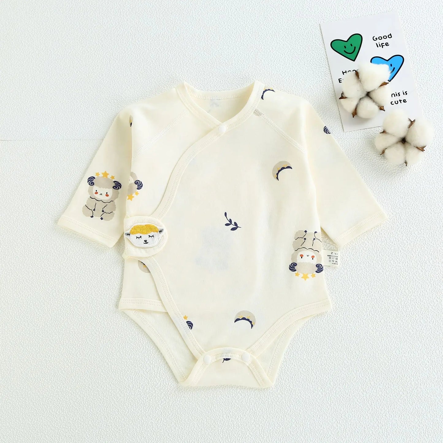 100% Pure Cotton Bodysuit Spring and Autumn Cute Baby Romper Infant Baby Boy Girl