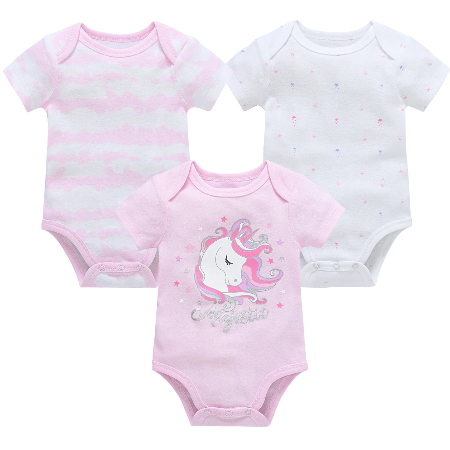 3/6 pcs   Newborn ,Toddler Bodysuit's   pour nouveaux Cotton