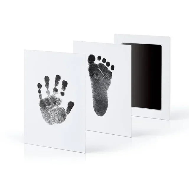 Newborn Baby DIY Hand And Footprint Kit Ink Pads Photo Frame Handprint Toddlers