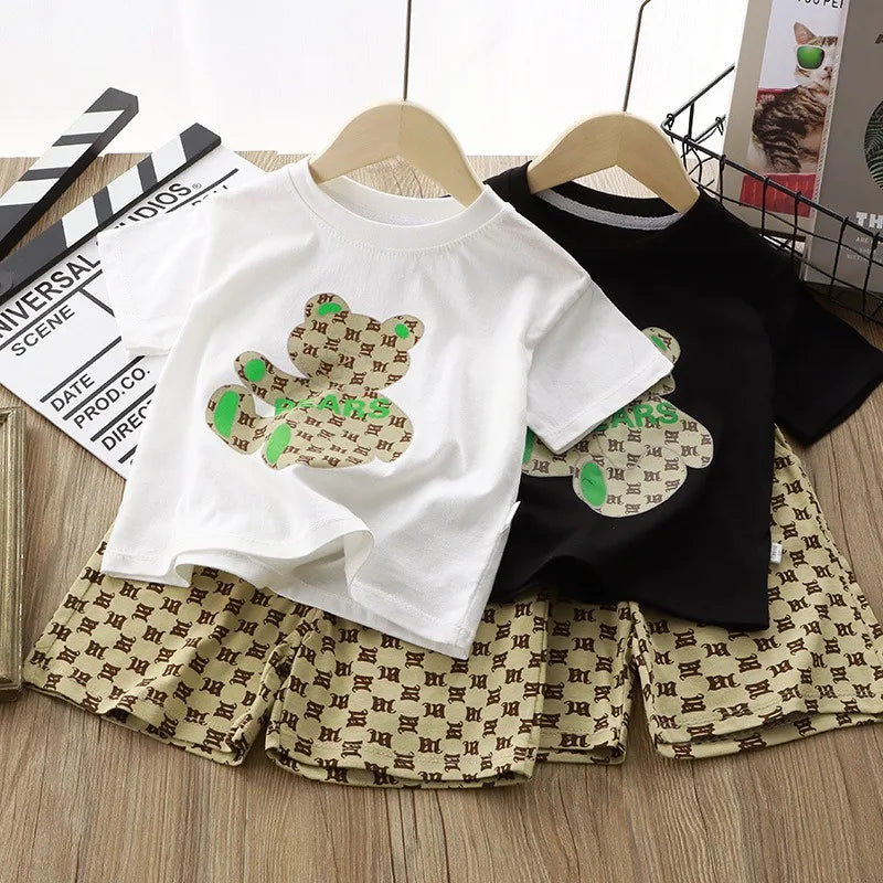 Summer Fashion Kid Boy Clothes  1-6Y