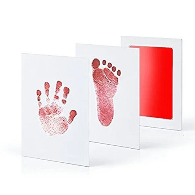 Newborn Baby DIY Hand And Footprint Kit Ink Pads Photo Frame Handprint Toddlers