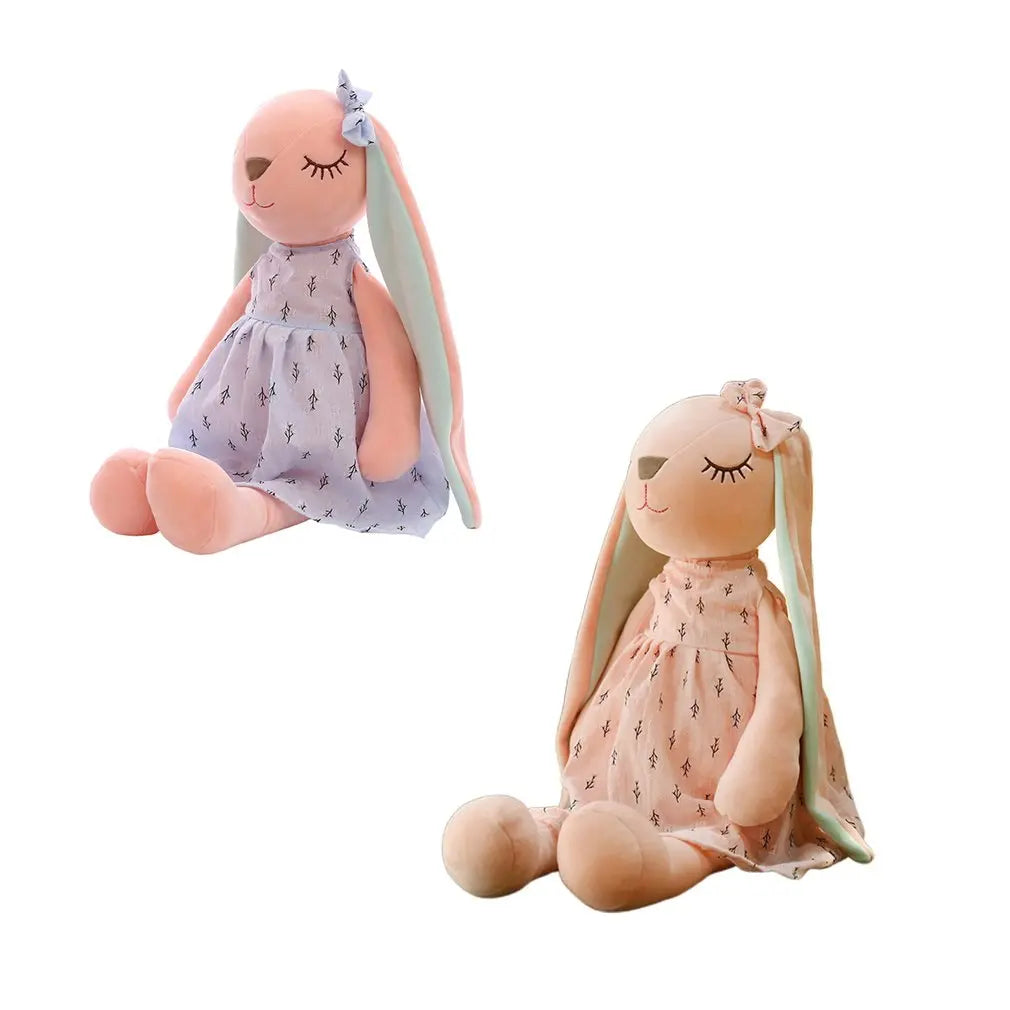 35CM/14inch Cute Bunny Doll, Plush Toy Doll, Baby Soothing Rabbit Doll Sleeping Doll, Stuffed Animals Kids Plushie Doll Toy