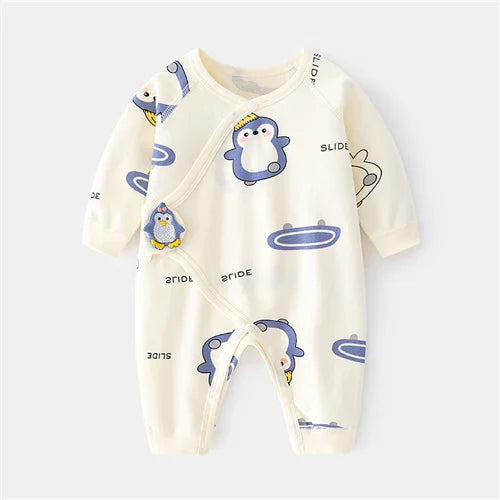 Cotton Newborn Baby Romper Print Infant Jumpsuit Casual  Spring Autumn Clothing