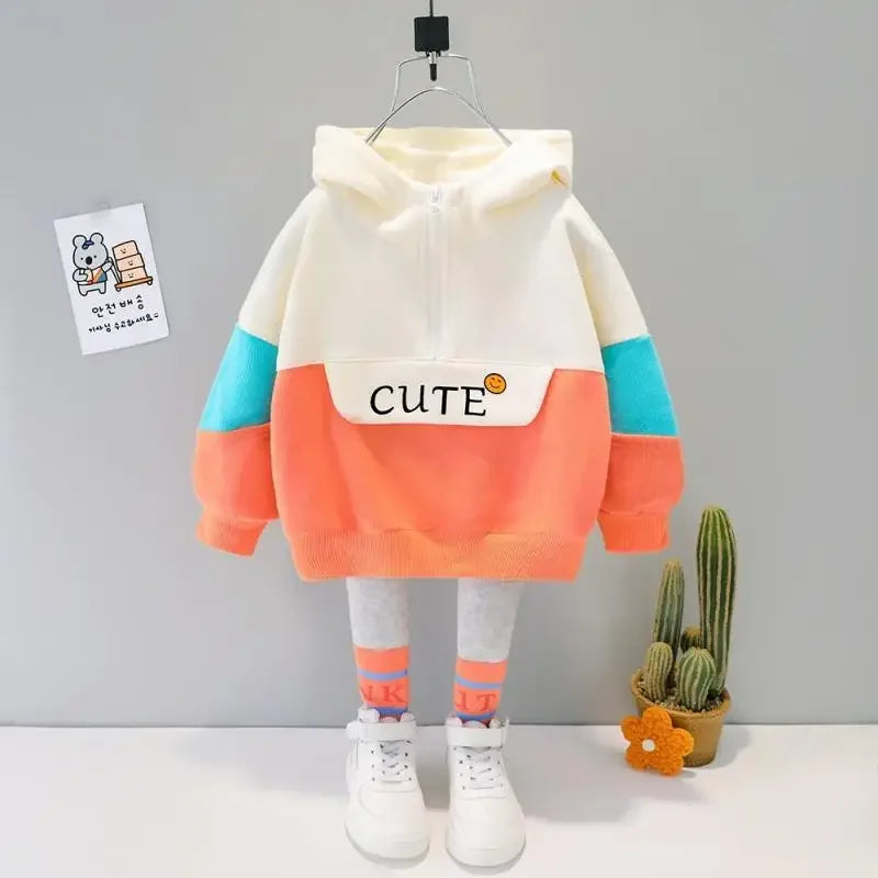 all seasons Children Kids Clothes Cute Hoodies Pullover Sweatshirt Pant Tracksuit