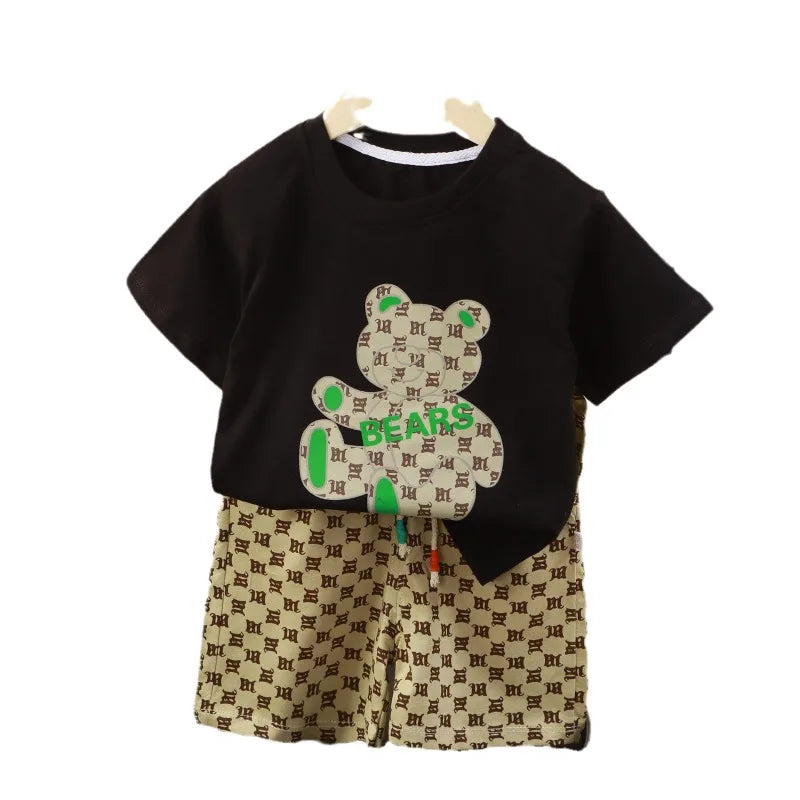 Summer Fashion Kid Boy Clothes  1-6Y