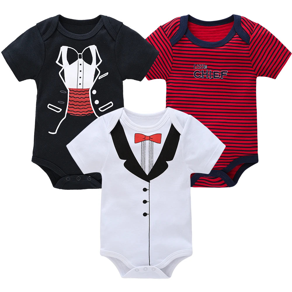 3/6 pcs   Newborn ,Toddler Bodysuit's   pour nouveaux Cotton