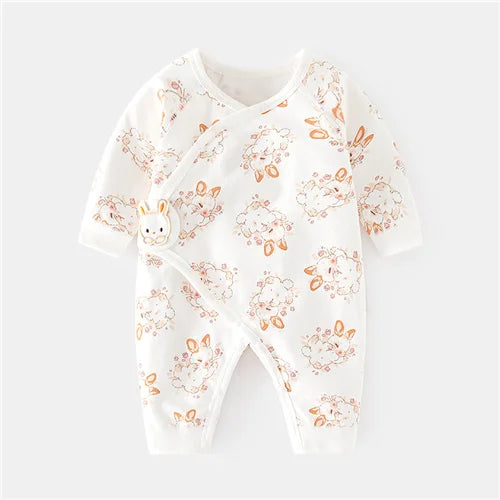 Cotton Newborn Baby Romper Print Infant Jumpsuit Casual  Spring Autumn Clothing