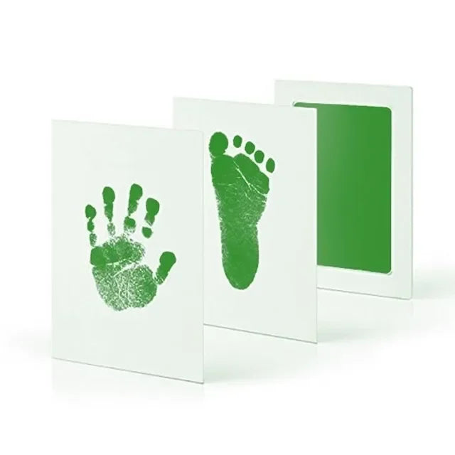 Newborn Baby DIY Hand And Footprint Kit Ink Pads Photo Frame Handprint Toddlers