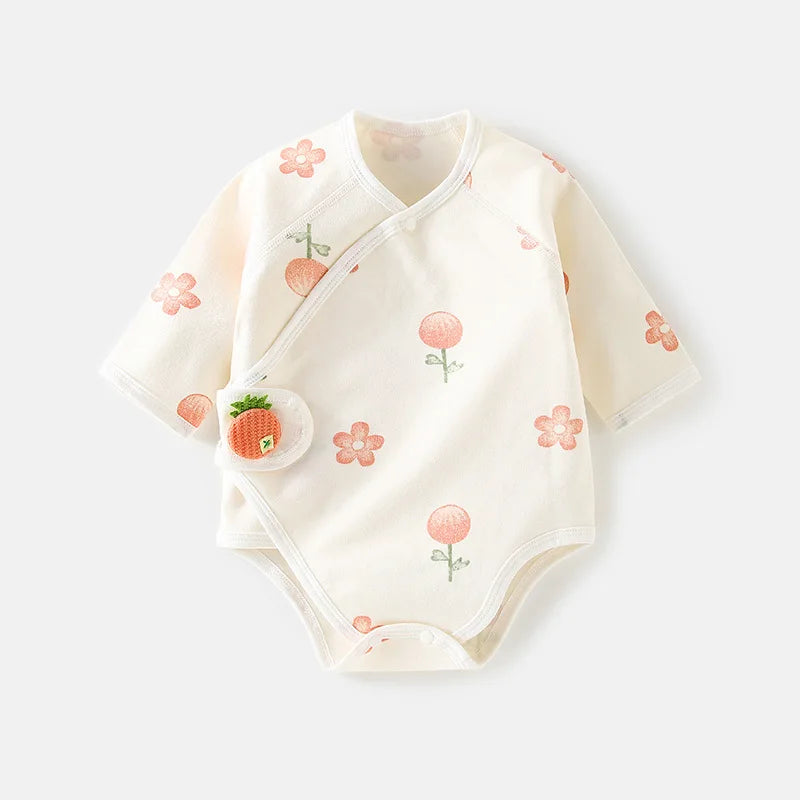 100% Pure Cotton Bodysuit Spring and Autumn Cute Baby Romper Infant Baby Boy Girl