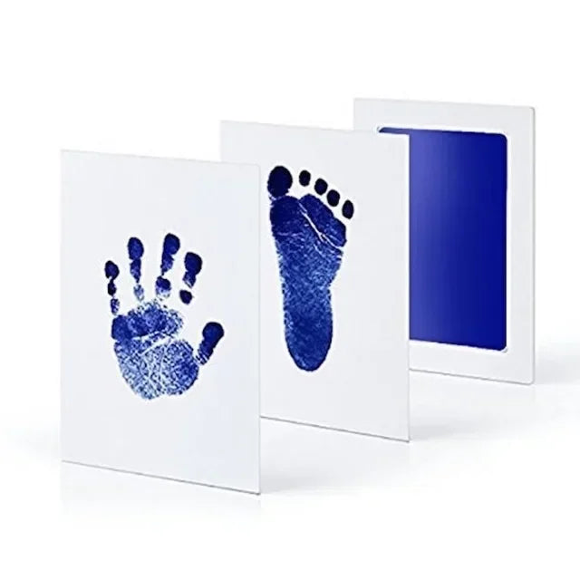 Newborn Baby DIY Hand And Footprint Kit Ink Pads Photo Frame Handprint Toddlers