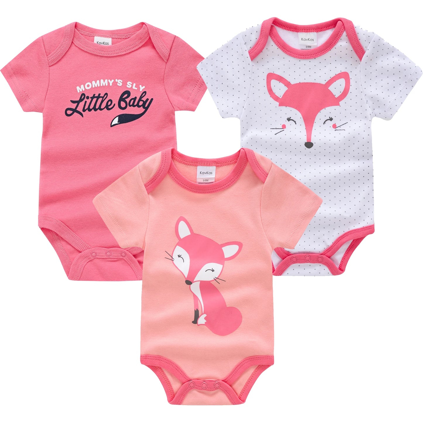 3/6 pcs   Newborn ,Toddler Bodysuit's   pour nouveaux Cotton