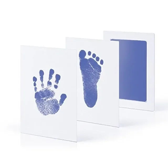 Newborn Baby DIY Hand And Footprint Kit Ink Pads Photo Frame Handprint Toddlers