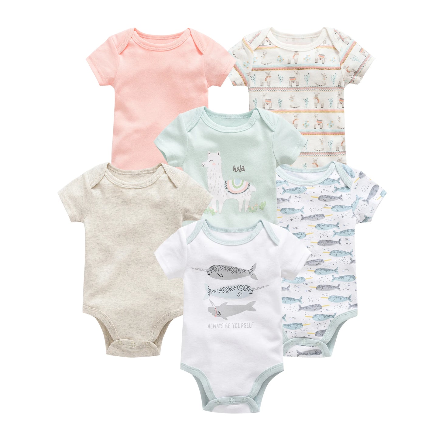 3/6 pcs   Newborn ,Toddler Bodysuit's   pour nouveaux Cotton