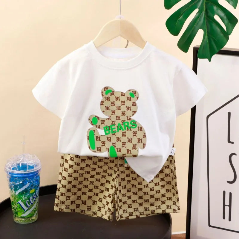 Summer Fashion Kid Boy Clothes  1-6Y