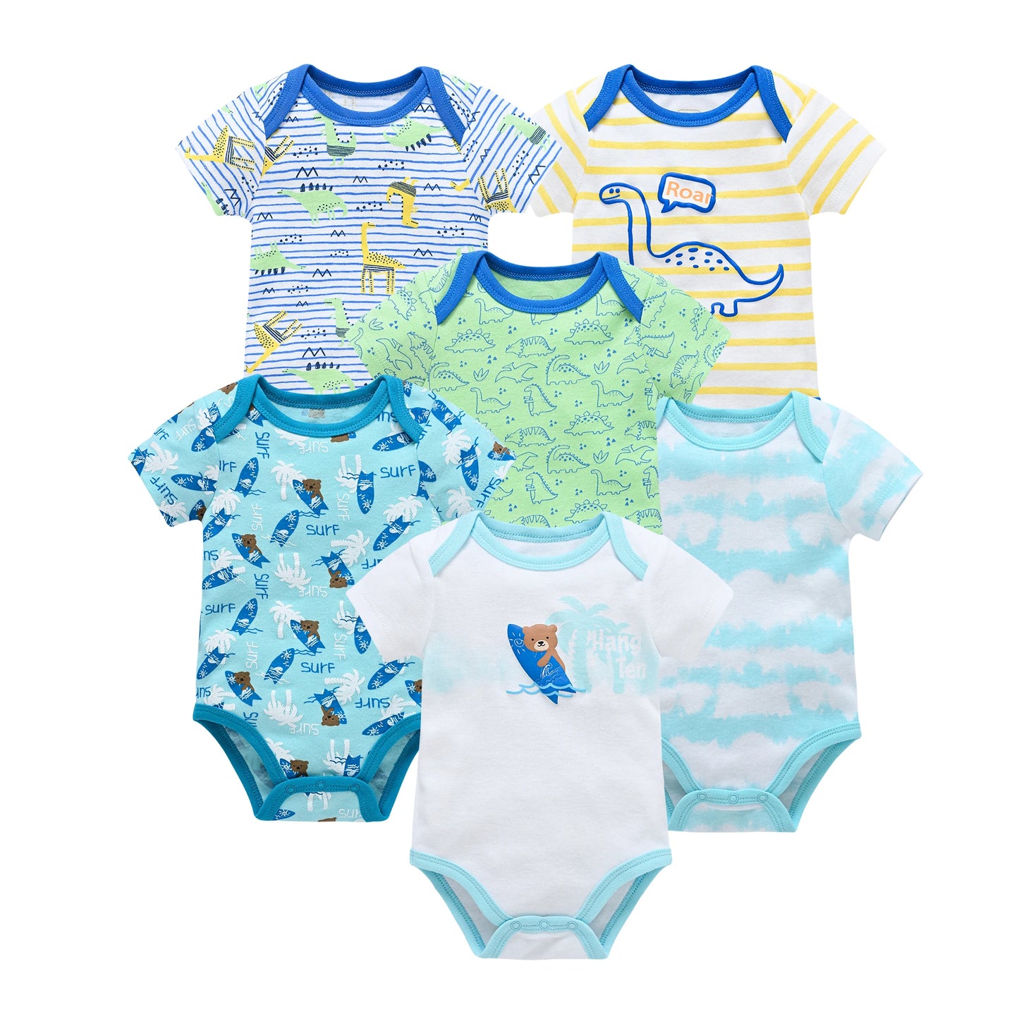 3/6 pcs   Newborn ,Toddler Bodysuit's   pour nouveaux Cotton