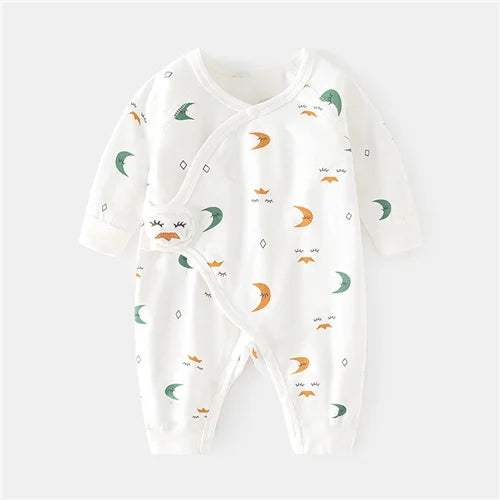 Cotton Newborn Baby Romper Print Infant Jumpsuit Casual  Spring Autumn Clothing