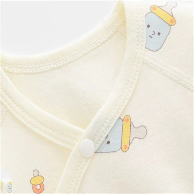 Cotton Newborn Baby Romper Print Infant Jumpsuit Casual  Spring Autumn Clothing