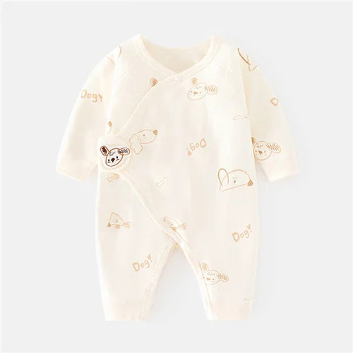 Cotton Newborn Baby Romper Print Infant Jumpsuit Casual  Spring Autumn Clothing