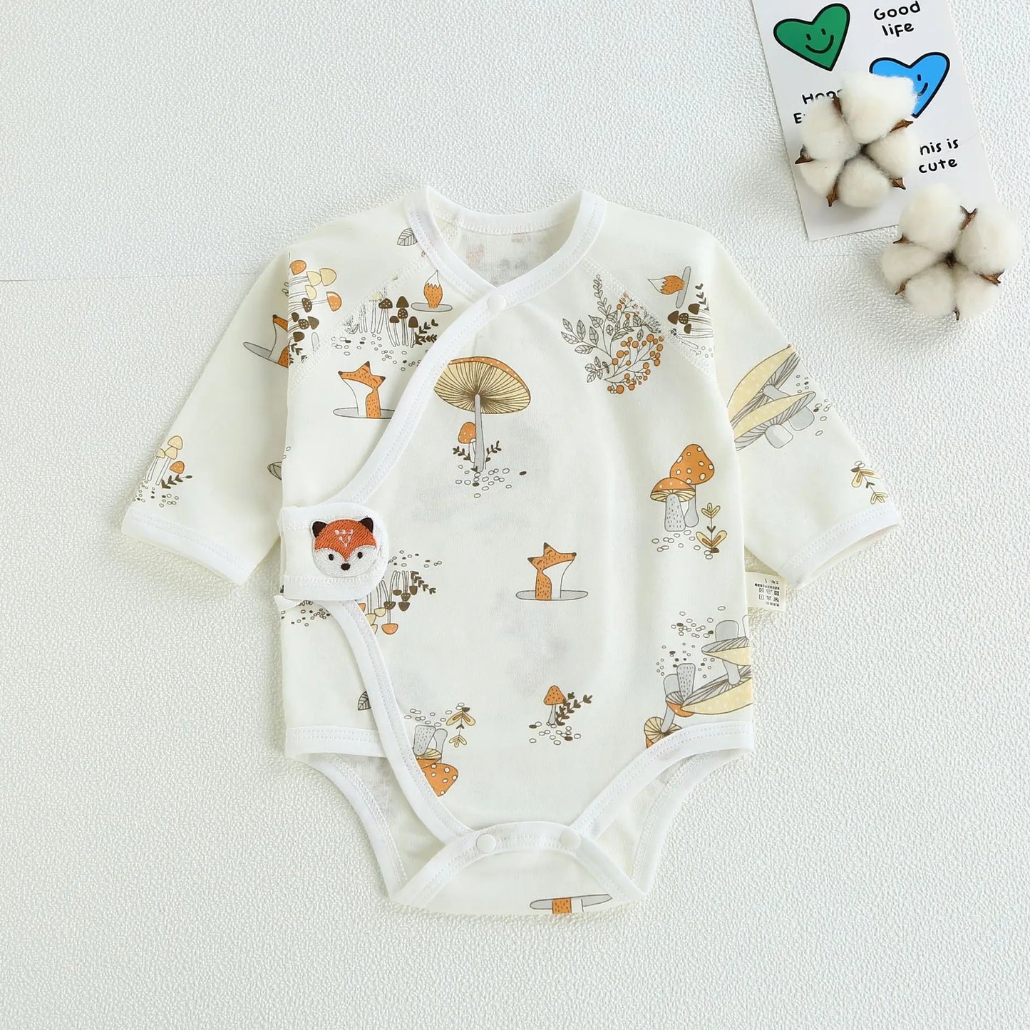 100% Pure Cotton Bodysuit Spring and Autumn Cute Baby Romper Infant Baby Boy Girl