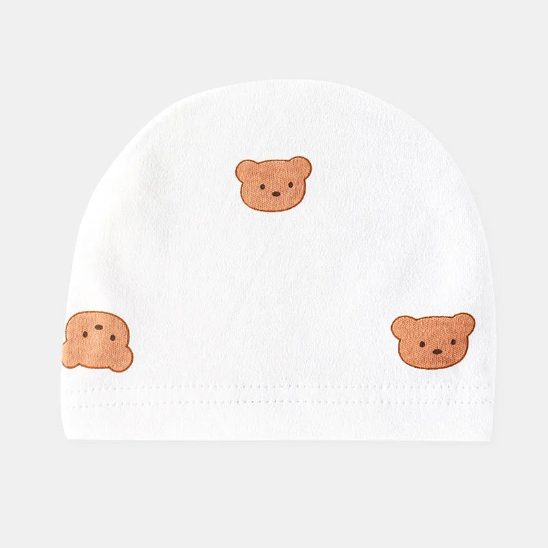 100% Pure Cotton Soft Cartoon BearAll Seasons Newborn Baby  Bodysuit hat include