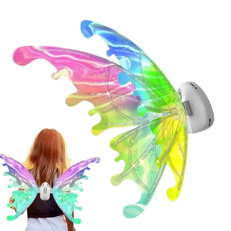 carnival  Children Electric Butterfly Wings Elf Wings Costume Magic Led bats Wing Cosplay Dress Up for Kids Cats Dogs