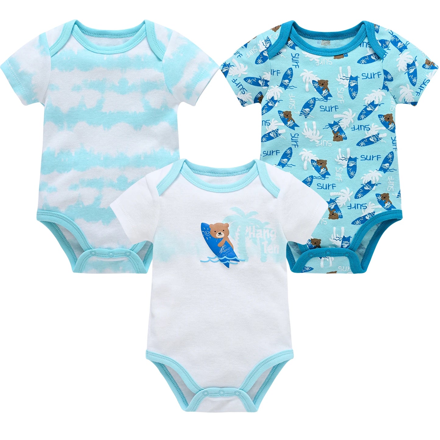 3/6 pcs   Newborn ,Toddler Bodysuit's   pour nouveaux Cotton