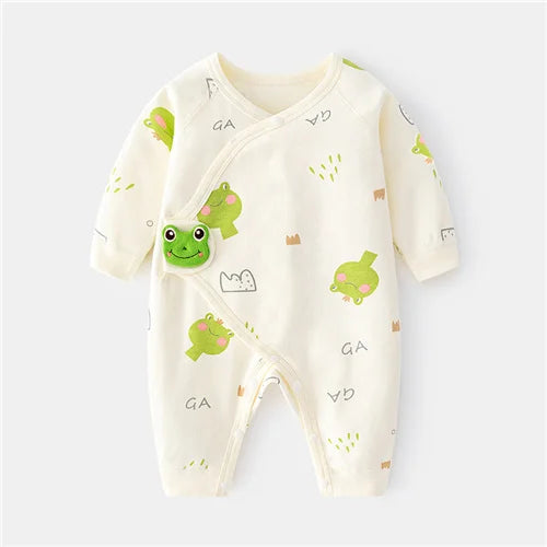 Cotton Newborn Baby Romper Print Infant Jumpsuit Casual  Spring Autumn Clothing