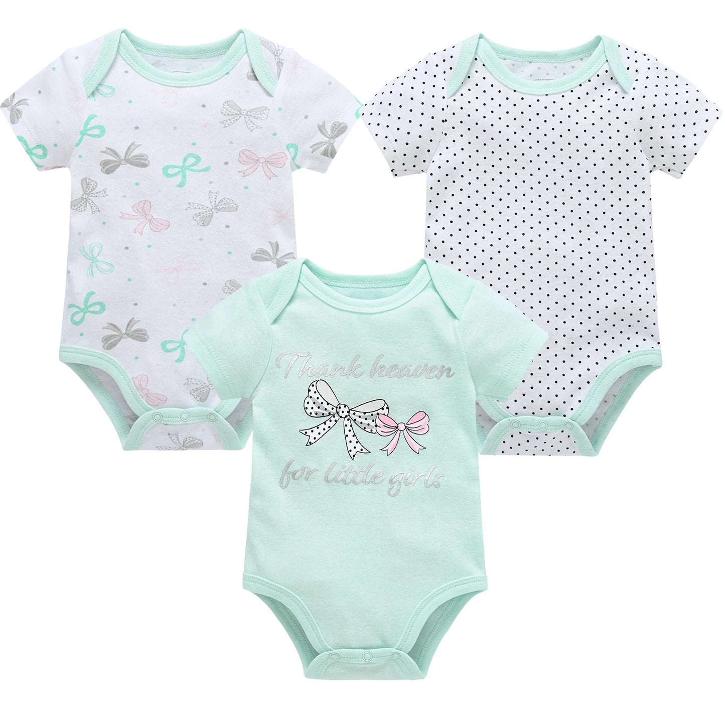 3/6 pcs   Newborn ,Toddler Bodysuit's   pour nouveaux Cotton